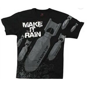 Rothco MAKE IT‎ RAIN T-Shirt Men XL Black Graphic Tee. LARGE